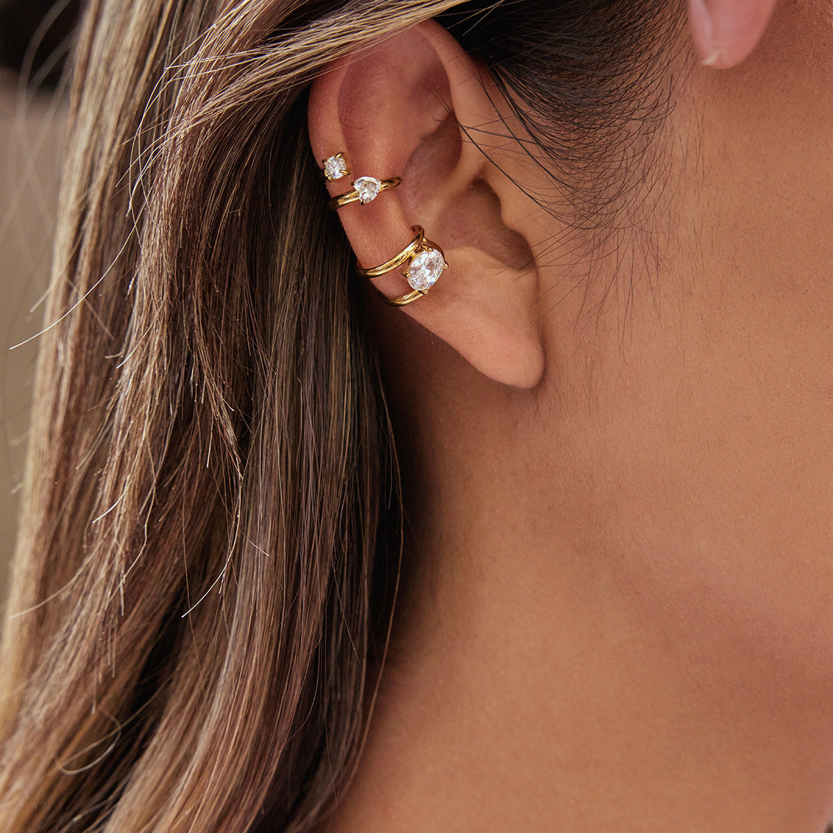 Double Shine Earcuffs