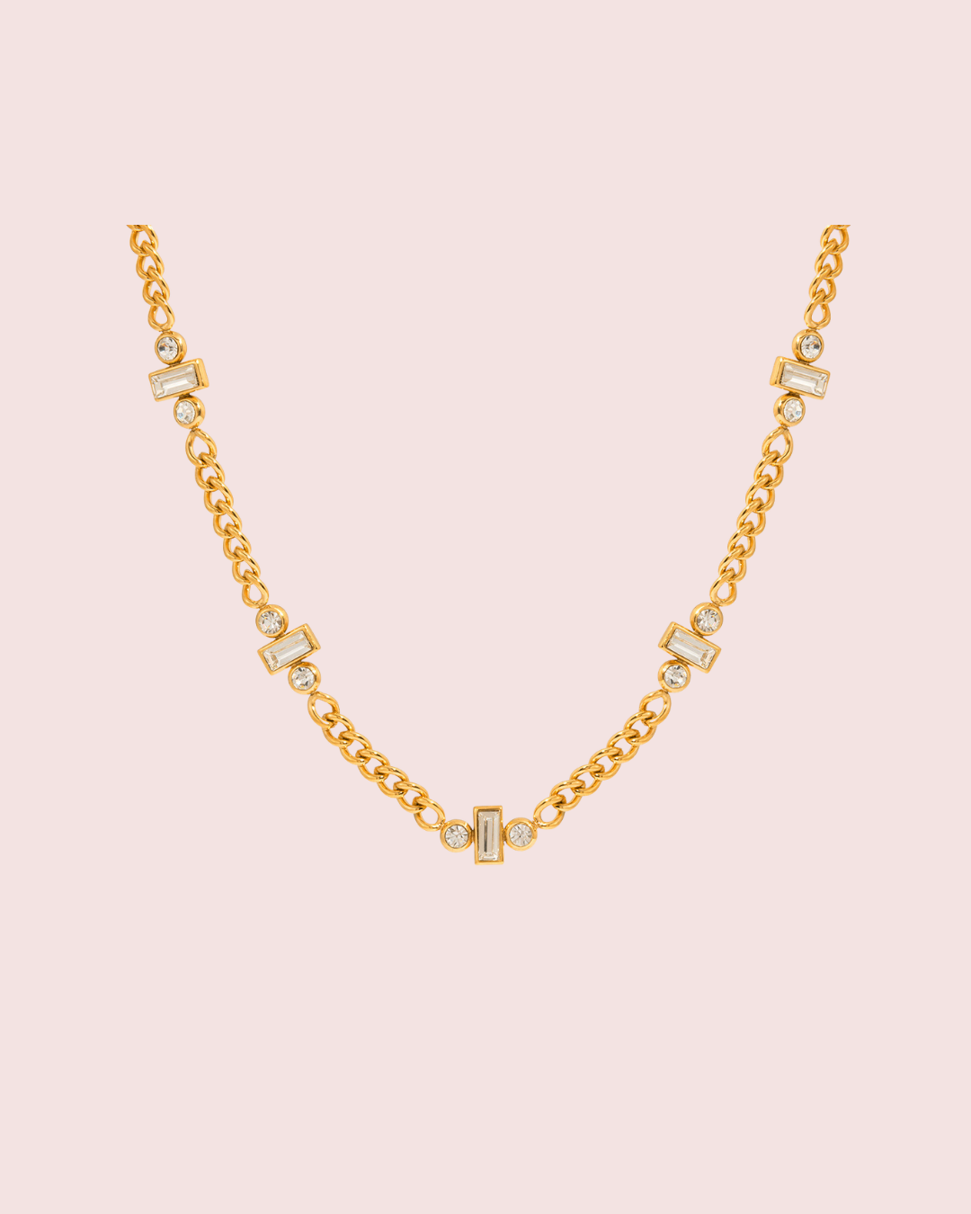 Classic Rhinestone Stacking Shiny Chain